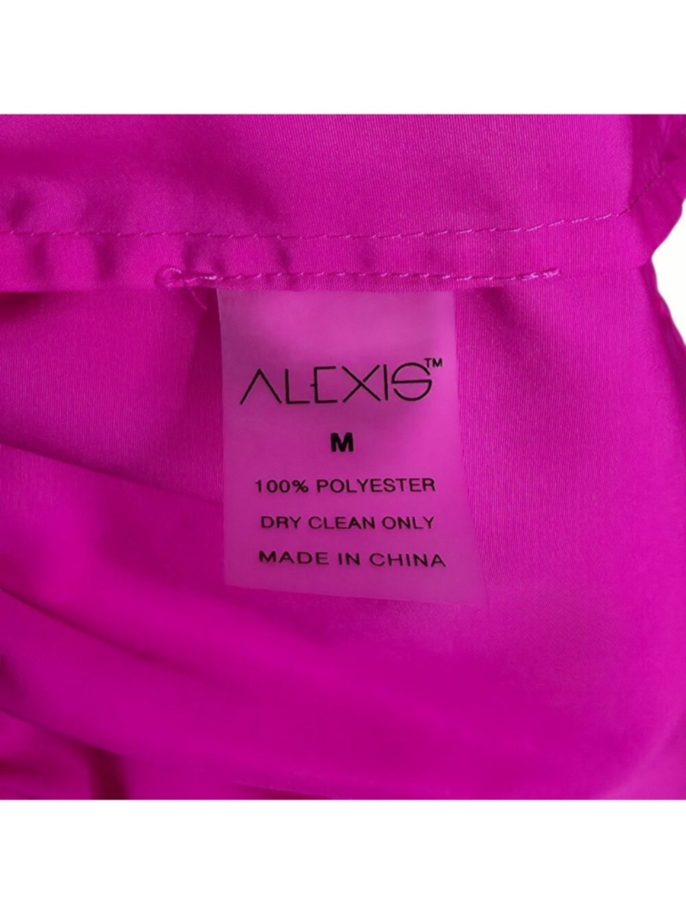 Alexis Azalea Maxi Dress Magenta Pink Twist Cutout Tiered Gown M‎ - Picture 11 of 16